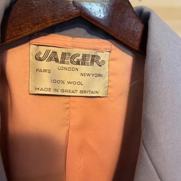 Jaegar Wool Blazer Periwinkle, small/medium - Picture 4 of 5